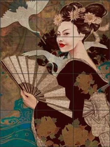 Figurative Fliese Backsplash Gracjana Zielinska Kunst Keramik Wandbild POV-GZA009 - Bild 1 von 2