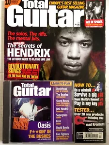 Total Guitar Magazine 77 & CD as new Jimi Hendrix & Foo Fighters transcriptions - Picture 1 of 10