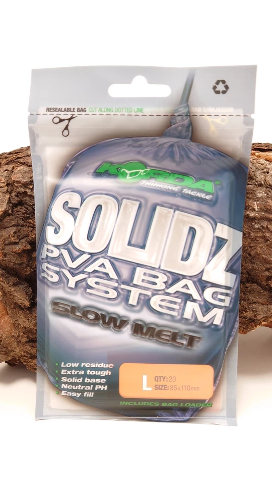 Korda Solidz Slow Melt PVA Bags L Beutel für Futter Karpfenangeln - Bild 1 von 2