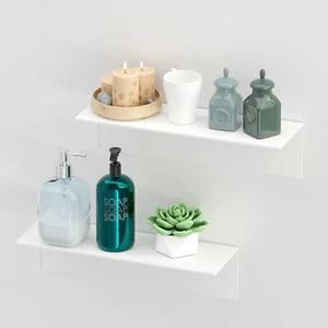 Selbstklebende Regale Groß für Wände 40cm Breit, Acryl Schwebend Regal für Badez - Bild 1 von 7