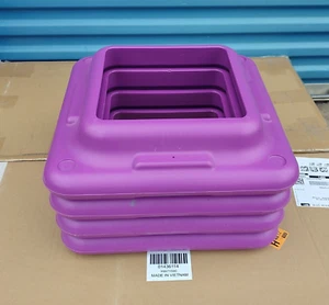 Lot of 4 16" x 16" Purple Riser ONLY for The Step Aerobics Platform - Picture 1 of 16