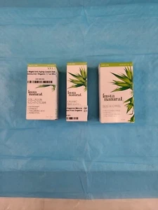 InstaNatural-GLYCOLIC PEEL-1OZ-COLLAGEN NIGHT CREAM-1.7 OZ-ORGANIC MARULA OIL - Picture 1 of 8