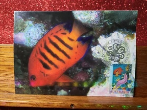 First Day Cover Postcard📮 1995 (45c) Flame Angelfish📮 Townsville QLD - Picture 1 of 2
