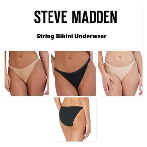 Steve Madden Women's Micro String Bikini Underwear, Choose Size & Color - Picture 1 of 8