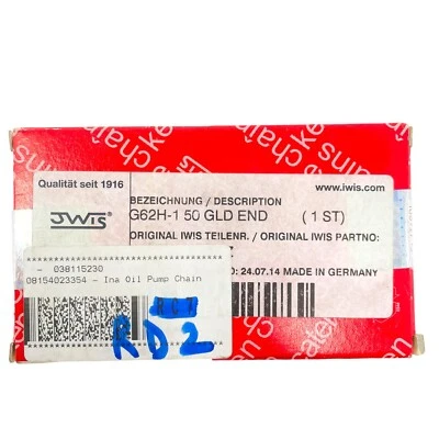 Iwis 038115230 Engine Oil Pump Chain fits 2010-2015 Volkswagen Beetle - Image 1 of 3