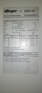 Sieger BK 11 W-60 Brennwert Gasheizkessel - Bild 1 von 1