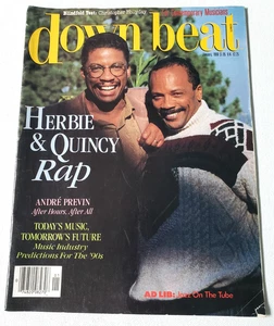 DOWN BEAT Jazz Blues Magazine January 1990 Herbie Hancock Quincy Jones - Bild 1 von 3