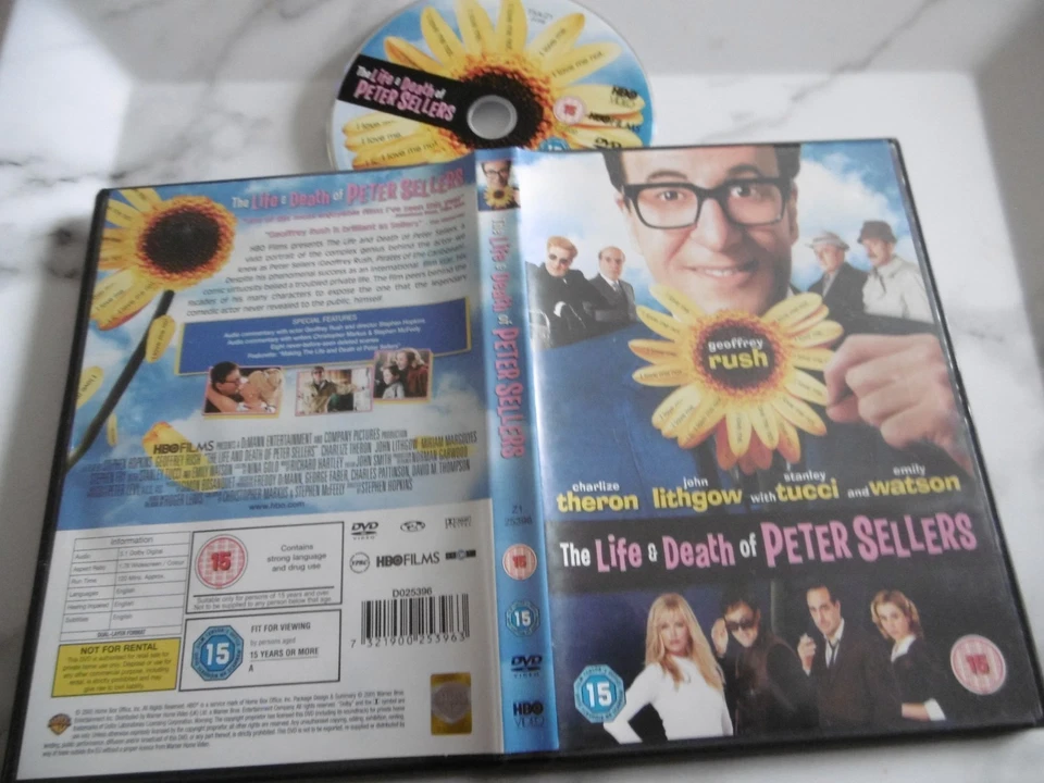 La Vida Y Muerte De Peter Sellers DVD 15 Rush Theron Lithgow Tucci Watson Reg 2 - Imagen 1 de 1