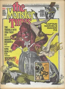 MONSTER TIMES #25, AUGUST 1973!! CLASSIC MONSTER MOVIE TABLOID!!! - Picture 1 of 2