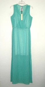 NEW Kut From The Kloth 2 Pc Maxi Dress Women Size M Chevron Print Semi Sheer - Picture 1 of 8