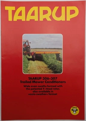 Original Taarup 306 - 307 Trailed Mower Conditioners Brochure, c 1980's - Image 1 of 4