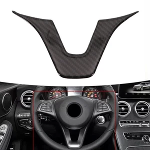 Painted Finish Steering Wheel Trim for Mercedes CLA GLA GLC A B C E Class - Picture 1 of 12