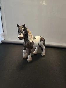 Schleich Pferd 2007 Hengst Draft Clydesdale braun weiß Figur Spielzeug - Bild 1 von 8