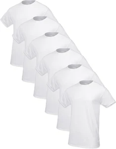 Fruit of the Loom Herren T-Shirt weiß V-Ausschnitt Unterhemden 6er Pack - Bild 1 von 7