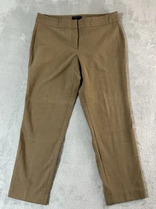 Talbots Signature Dress Pants Womens Size 12 Brown/Camel Flat Front Ankle - Picture 1 of 8