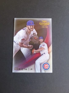 2016 Topps Gold Label Class 2 Red Jake Arrieta /50 Chicago Cubs #72 - Picture 1 of 4