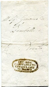 AUSTRIA 1819 carta de TRENTO a la ciudad - Imagen 1 de 2