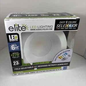 elite REL637-1200L-DIMTR-120 Universal 5"/6" LED Retrofit Baffle Lighting Module - Picture 1 of 4