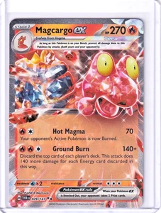 Juego de cartas coleccionables Magcargo Holo Doble Raro #29 Pokemon Twilight Masquerade - Imagen 1 de 2