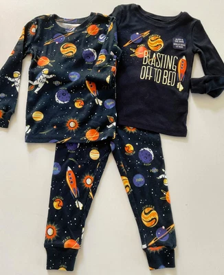 Tommy Bahama Niños Talla 2T Conjunto de Pijama de 3 Piezas Planeta Espacio Exterior Brilla en la Oscuridad Nuevo sin Etiquetas Foto 1 de 4