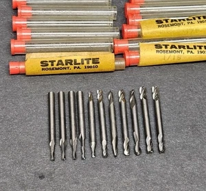 11 NUEVAS fresas de extremo de carburo sólido Starlite 1/16" 1/8" maquinista de nariz de bola cuadrada - Imagen 1 de 3