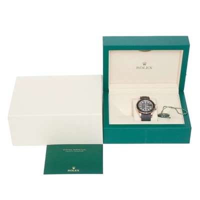 Rolex Yacht-Master 116655 oro rosa 40 mm Oysterflex correa de goma caja, libro y tarjeta Foto 1 de 4