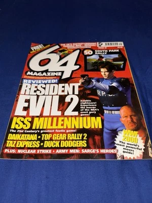 64 Magazine - Issue 35 - Resident Evil 2, Daikatana - Nintendo 1999 Vintage N64 - Image 1 of 2