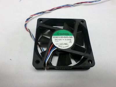 SUNON EC60151B3-Q00U-Q99 12V 0.59W 4Pin 6CM Cooling Fan - Image 1 of 4