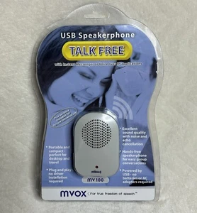MVOX MV100 PORTABLE USB SPEAKERPHONE With Hands-Free Plug & Play Voice Chatting - Picture 1 of 10