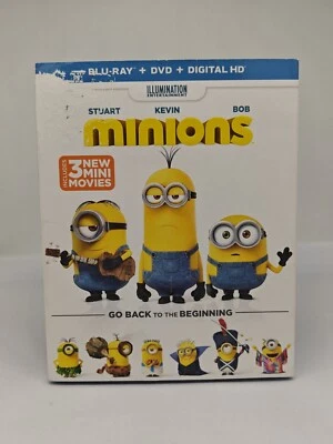 Minions (Blu-ray/DVD, Widescreen, 2015) Sandra Bullock, Jon Ham, Michael Keaton - Image 1 of 4