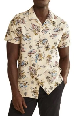 NWT Pendleton Men's Short Sleeve Aloha Shirt in Hula Print Size L - Image 1 of 4