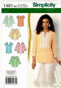 Túnicas Simplicity 1461 Misses patrón de costura sin cortar 10-18 - Imagen 1 de 2