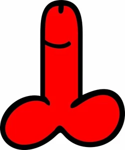 X40 30mm Rot Vinyl Penis Aufkleber LGBT Lustig Humor Erwachsene Braut Junggesellinnenabschied - Bild 1 von 1