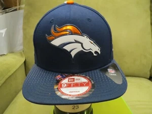 New Era Denver Broncos 2015 Draft Collection, Azul Marino, Logotipo Brillante Sombrero a presión - Imagen 1 de 5