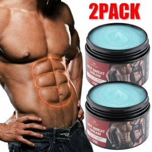 2x Anti Cellulite Fat Burner Loss Weight Belly Slimming Cream Body Sweat Hot Gel - Picture 1 of 22