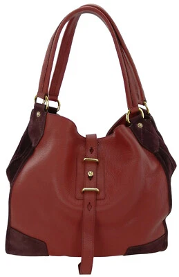 Belstaff Shoulder Bag Red Medium Hobo Handbag Leather Nottingham 38 RRP £1,250 Foto 1 de 4