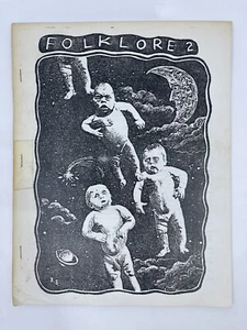 Folklore #2 1984 Vintage Literary Zine Roman P. Scott Cover Gary Warne RIP - Imagen 1 de 8