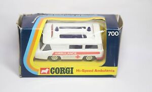 Corgi 700 Hi-Speed Ambulance In It's Original Box - Near Mint Vintage Model 1973