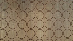 Discount Fabric JACQUARD Brown & Taupe Circle Drapery Fabric - Imagen 1 de 1