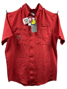 University of Utah Utes Knights Apparel Rot Knopfleiste Hemd Herren Gr. S Neu - Bild 1 von 13