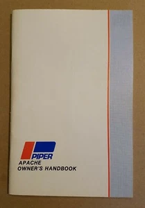 More Recent Piper Apache Owner's Handbook 752-455 PA-23 & PA-23-160 1957 1958 - Imagen 1 de 8