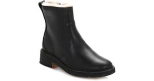 Clarks Ladies Maru May Black Faux Fur Lined Leather Ankle Boots, UK 4, 6.5, 7, 8