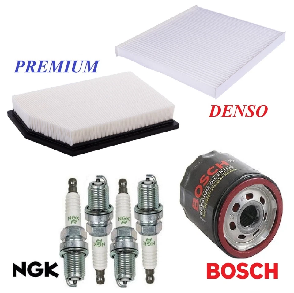 Tune Up Kit Air Cabin Oil Filters Spark Plug For JEEP CHEROKEE L4 2.4L 2014-2018 - Image 1 of 1