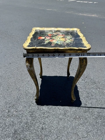 Antique hand painted small table Cover