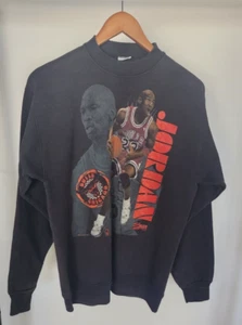 Vintage 1990 Michael Jordan Salem Sports Crewneck Sweatshirt M Chicago Bulls 90s - Picture 1 of 4