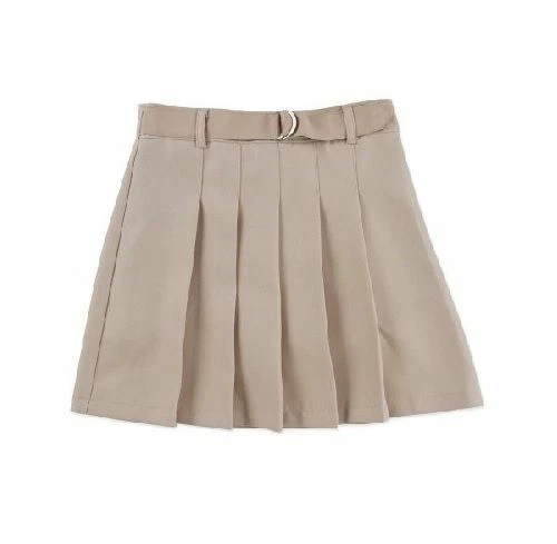 George Girls' School Uniforms Pleated Scooter with Side Buttons Beige Size 4-16 - Image 1 of 1