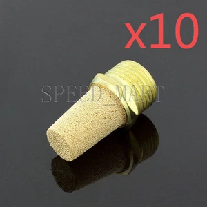 10 piezas silenciador de válvula neumático de latón de bronce sinterizado 3/8 BSPT BSL-03 - Imagen 1 de 1