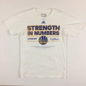 Adidas weißes NBA Finals Stärke in Small Herren Kurzarm T-Shirt 0004 - Bild 1 von 12