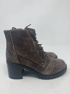 Women's Refresh Transit Combat/Hiking Boots Style lace up Lined Ankle Size 5.5 - Picture 1 of 5