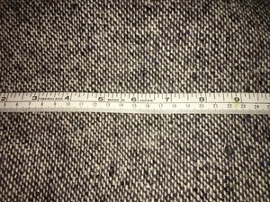 New Wool Tweed Fabric 2.5 Yards X 60” Grey  - Picture 1 of 4